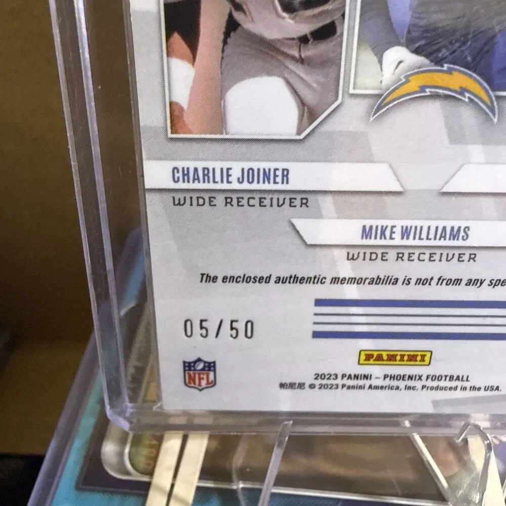 2023 Phoenix Regen Mike Williams, Quentin Johnston Charlie, Joiner Purple /50